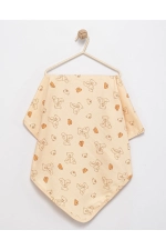 100% Cotton 2-Pack Baby Blanket Set 90x90 cm Beige Photograph-3