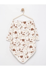 100% Cotton 2-Pack Baby Blanket Set 90x90 cm Beige Photograph-4