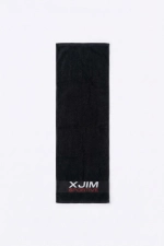 100% Katoenen Sporthanddoek Zwart - 30x100 cm Hoog Absorberende Zweetdoek voor Fitness Gym en Boksen Foto-7