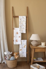 100% Cotton Certified 3-Pack Multipurpose Muslin Swaddle Blanket Set 80x80 cm White Photograph-4