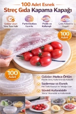 Lot de 100 Charlottes Couvre-Plats Élastiques - Couvercles Réutilisables pour Conserver la Fraîcheur Photographie-1
