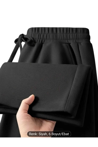 2-Pack Seasonal Men's Baggy Wide-Leg Sweatpants - Black & Gray Plus Size