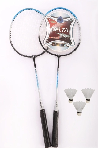 2-Player Badminton Racket Set - Includes 3 Shuttlecocks and Deluxe Carrying Bag
