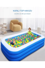 Piscine Gonflable Rectangulaire Grande Taille 210x135x60 cm - Piscine Familiale pour Enfants Photographie-8
