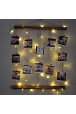 Guirlande Lumineuse LED Micro Peri 3 Mètres à Piles - Éclairage Décoratif Jaune Photographie-3