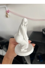 Figurine 3D Ghost la Faucheuse Blanche 9 cm - Décoration de Bureau et Bibliothèque Gamer Photographie-5