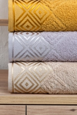 6-Piece 100% Cotton Hand and Face Towel Set - 30x50 cm Luxury, Soft, Absorbent Kitchen and Bathroom Towels Photograph-3