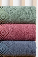 6-Piece 100% Cotton Hand and Face Towel Set - 30x50 cm Luxury, Soft, Absorbent Kitchen and Bathroom Towels Photograph-4