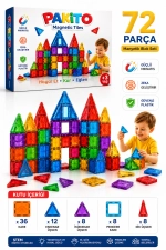 72-Piece Original Magnetic Building Blocks Educational Magnetic Toy Set Photograph-1