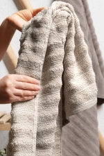 Bubble 4-Piece 100% Cotton Towel Set - Premium Hand, Face, and Head Towels (Highly Absorbent 50x90 cm - Brown) Photograph-7