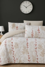 Cherry Pattern Double Duvet Cover Set with Fitted Sheet Photograph-2