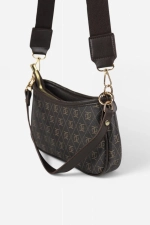 Farme Monogram Bruine Crossbody Tas Foto-6