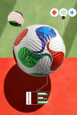 FIFA 2026 WK Voetbal - Maat 5 Genaaid Duurzaam All-Ground Voetbal Foto-3