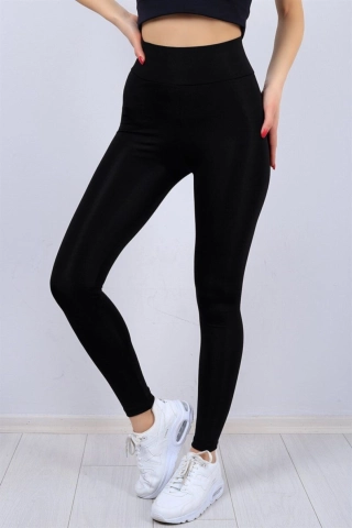 High Waisted Tummy Control Shaping Women's Everyday and Sports Leggings Black