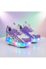 LED Light Up Roller Shoes - Detachable Wheeled Sneakers for Kids and Teens Photograph-6