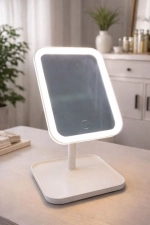 LED Lighted Makeup Mirror – Portable Cosmetic Mirror with 3 Light Modes and USB Rechargeable Photograph-3