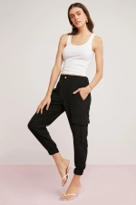 Lillesol Women's Basic White Ribbed Thick Strap Tank Top Blouse Photograph-4