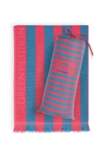 Maris Azure Large Beach Towel with Carrying Bag - 100x180 cm Sustainable Uncolored Eco-Friendly Swim Towel Photograph-6
