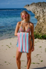 Toalla de Playa Grande Maris Candy con Bolsa de Transporte - 100x180 cm Toalla de Piscina Ecológica de Secado Rápido Fotografía-5