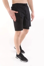 Men's Quick-Dry 2-in-1 Running and Fitness Sports Shorts Photograph-6