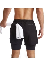Men's Quick-Dry 2-in-1 Running and Fitness Sports Shorts Photograph-7