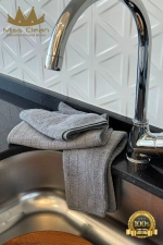 Microfiber Kitchen Cleaning Cloths - 3-Pack 40x40 cm Stain Resistant Odor Free Photograph-1