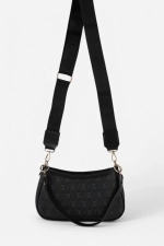 Monogram Zwarte Bagette en Crossbody Tas Foto-3