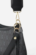 Monogram Zwarte Bagette en Crossbody Tas Foto-4