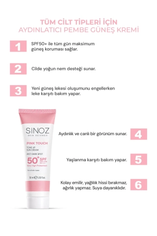 Pink Touch SPF50+ Illuminating Pink Face Sunscreen, PA++++, For All Skin Types, 50 ml
