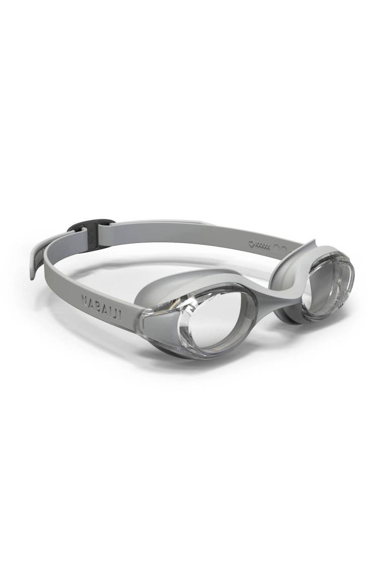 Ready Schwimmbrille Grau - Standardgröße Transparente Gläser Pool und Meer Brille