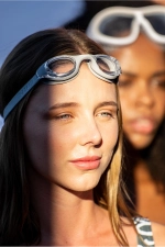 Ready Schwimmbrille Grau - Standardgröße Transparente Gläser Pool und Meer Brille foto-8