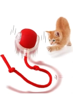 Smart Cat Toy, USB Rechargeable, LED Light, 3 Modes Automatic Rolling Ball Photograph-5