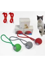 Smart Cat Toy, USB Rechargeable, LED Light, 3 Modes Automatic Rolling Ball Photograph-7