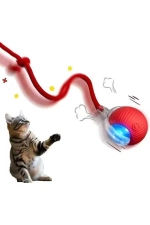 Smart Cat Toy, USB Rechargeable, LED Light, 3 Modes Automatic Rolling Ball Photograph-8