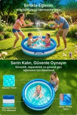 Swim Safe Inflatable Toddler Pool Safe Round Paddling Pool Photograph-3