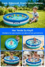 Swim Safe Inflatable Toddler Pool Safe Round Paddling Pool Photograph-4