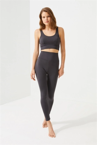 Women's High Waisted Shaping Leggings for Sports and Daily Wear - Anthracite