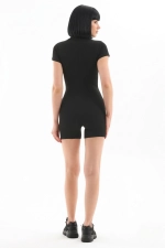 Women's Zippered Sports Jumpsuit Swimsuit - Fast Drying Water Repellent Slimming Lycra Swimwear Photograph-7
